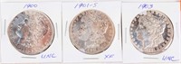 Coin 3 Morgan Silver Dollars 1900, 1901-S, 1903