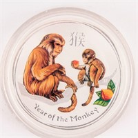 Coin 2016 Year Of The Monkey Australia 1 OZ