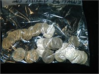 25 Mixed Buffalo Nickels