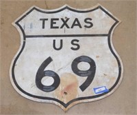Highway 69 Metal Sign