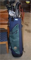 Fairway Golf Bag with Assorted Golf Clubs