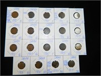 19 Indian Head Pennies