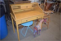 Solid Wood Desk w/ Two Drawers