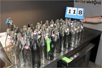 (44) Glass Bottles with Flip Tops