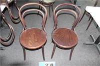 Ton Bentwood Dining Chairs, Brown Wood