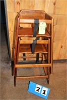(2) Wooden Child Booster Chairs