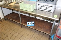 Stainless Steel Work Table 96"Lx30"Wx35"H