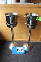 Stainless Champagne Buckets with Stands
