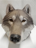 Wolf Head Sand Cast Sculpture