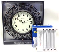 Westclox Clock & Student Thermometers