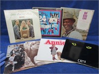 7 records (peter-paul-mary, king cole, musicals)