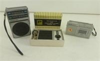 3 Transistor Radios - Lifelong, Soundesign, Precor