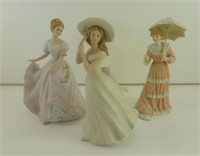 3 Ladies Ceramic Lot: 2 Are Masterpiece Editions