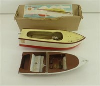 Vintage Wooden & Plastic Fleet Line Boat