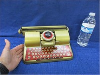 old "berwin superior" tin toy typewriter - usa
