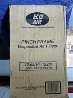 Lot of 6 EcoAir pinch frame air filters