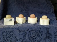 Lot of 4 Ceramic Candle Holders