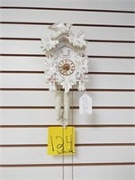 Cuckoo clock, small white, retail $26