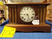 Empire Design mantle clock, key wind,