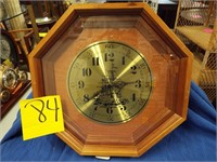 Sailboat wood frame wall clock