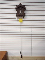 Cuckoo clock, dark brown, retail $299