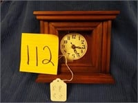 Noel wood craft mantle clock, retail