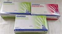 3 new boxes Adenna exam gloves size large & XL