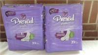 New 2 prevail pads long 39 per package