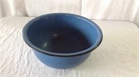 12" Blue enamel bowl