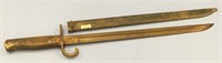 21" bayonet in a metal sheath       (a 7)