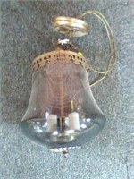 Vintage glass ceiling light - nice glass no