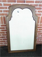 Framed peg board 53"x33"