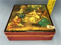 Old lacquer music box (in working condition) - dep