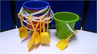 Plastic Sand Buckets & Shovels