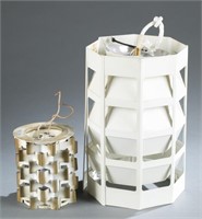 2 Hoogervorst Mid Century Modern Pendant Lamps.