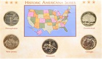 1999 Historic Americana Series - 1st 5 States Qtrs