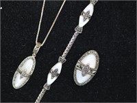 JC 925 Sterling Silver Jewelry Set