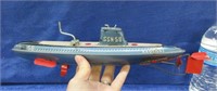 old ssn-58 nautilus tin toy submarine - japan san