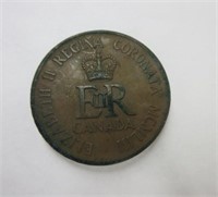 1953 Canadian Queen Elizabeth Corontion Medal
