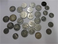 Grouping of Various Canadian Coins