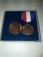 Two World War II medals