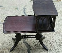 Vintage solid wood side table