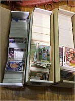 Three boxes of baseball cards , including 1981