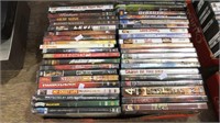 Box lot of 42 DVDs,(576)