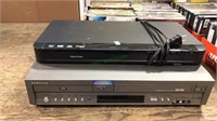 Memorex DVD player and a Samsung DVD and VHS
