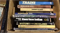 Box lot of coffee-table books, including highball