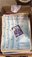 Box lot of sheet music from the 30s (704)