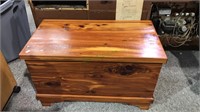 Nice small size cedar blanket chest made by Amish