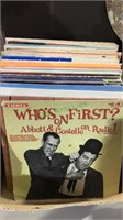 Box lot of record albums including the Abbott and