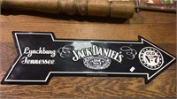 Pressed Metal Jack Daniels old no 7 whisky arrow